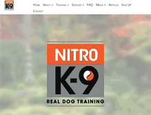 Tablet Screenshot of nitrocanine.com